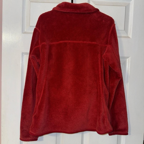 Red Patagonia Re-Tool Snap-T Fleece Pullover Jacket ❤️ - Picture 5 of 5